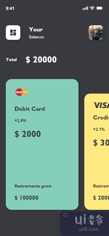 借记卡用户界面(Debit Card UI)插图2