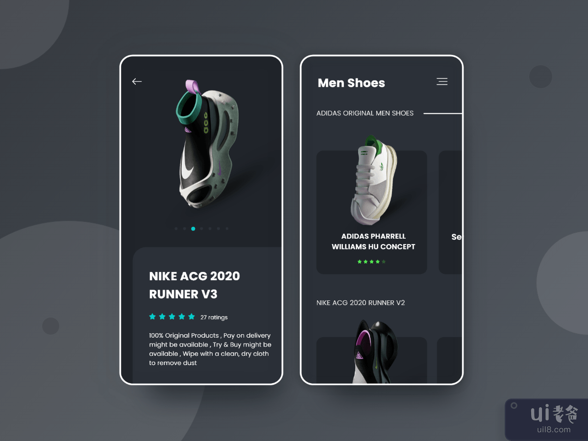 Shoes App Design 