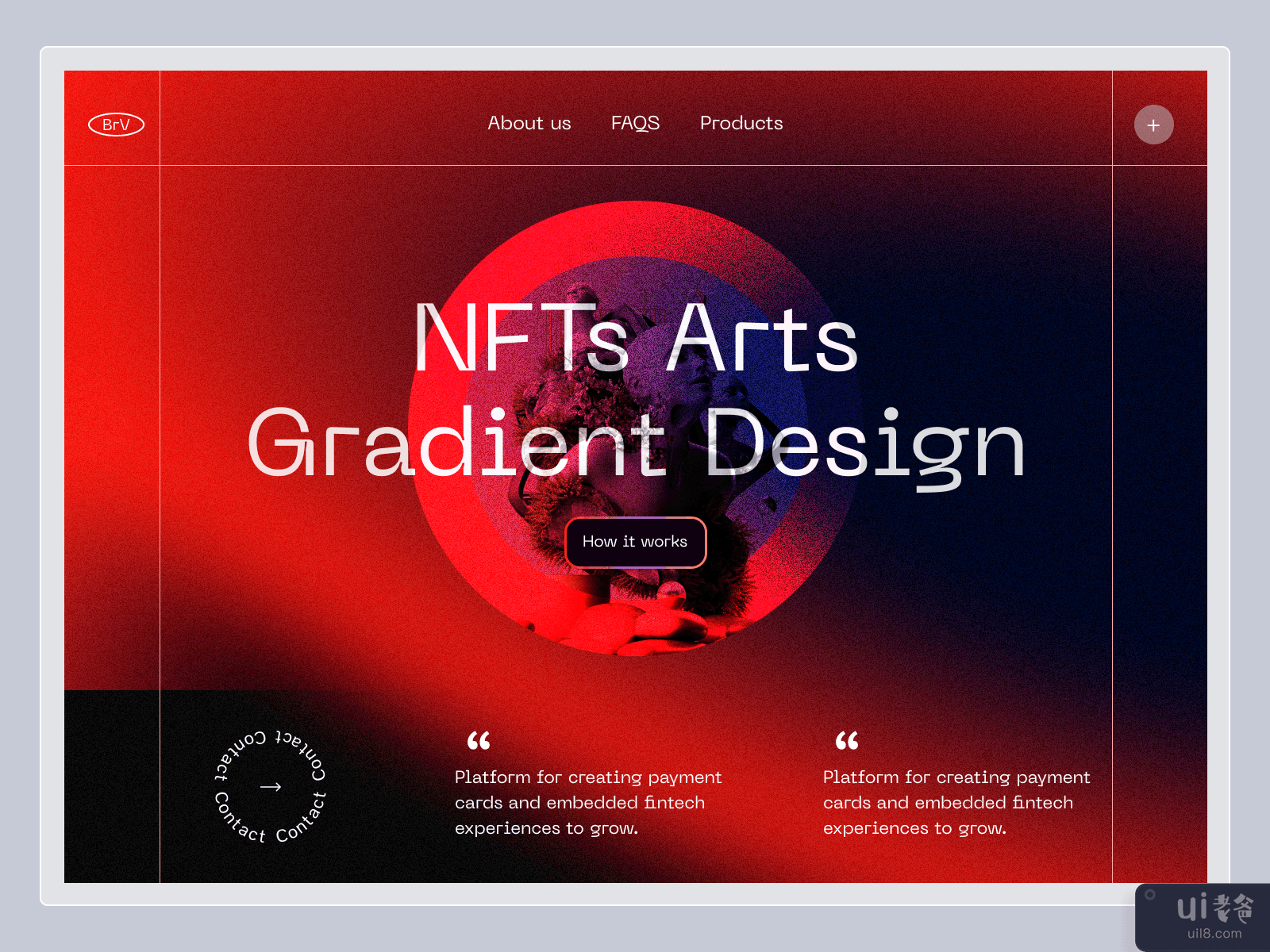 NFT Landing page design