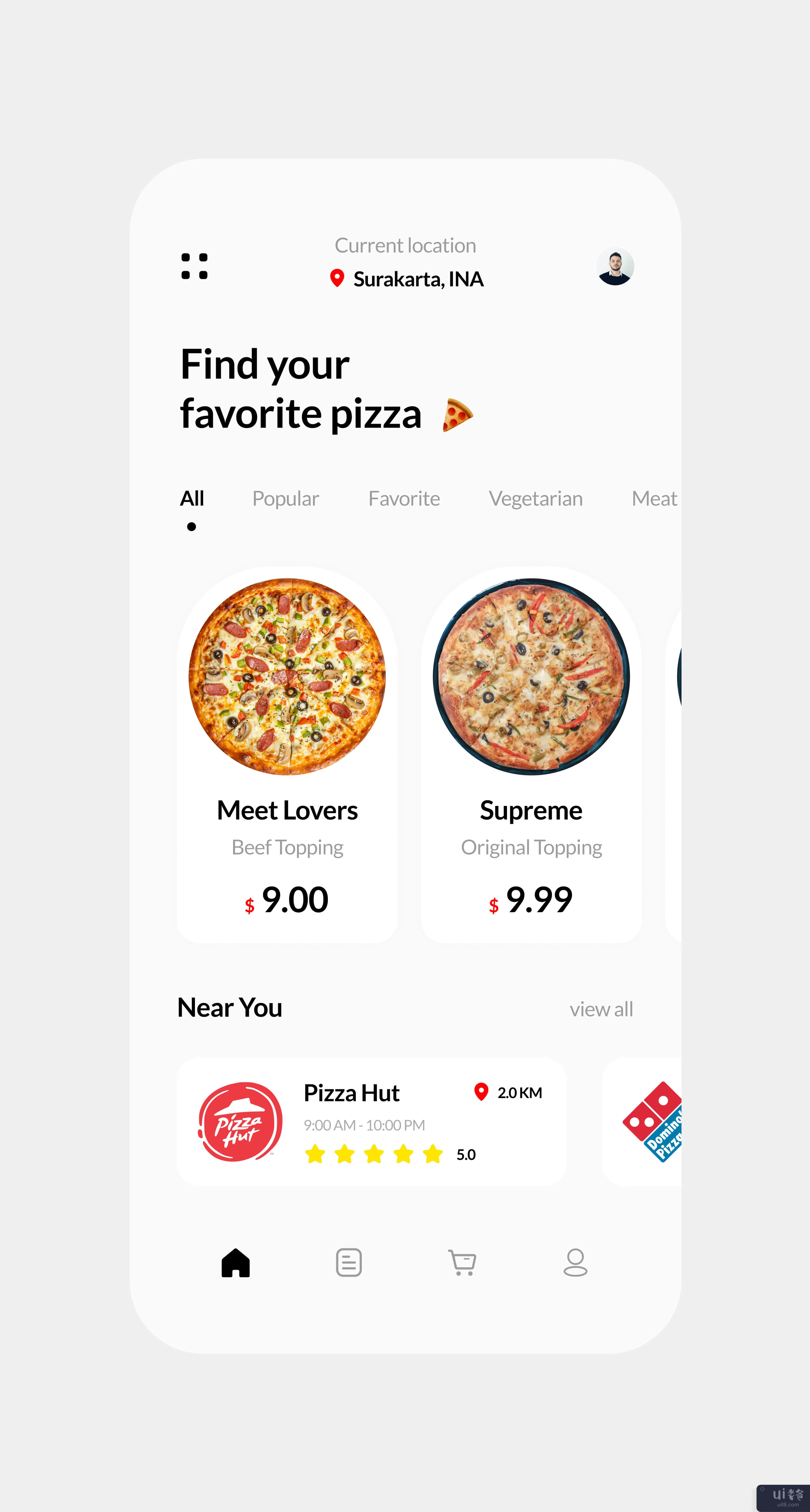 披萨外卖应用程序 UI 工具包模板(Pizza Delivery App UI Kit Template)插图