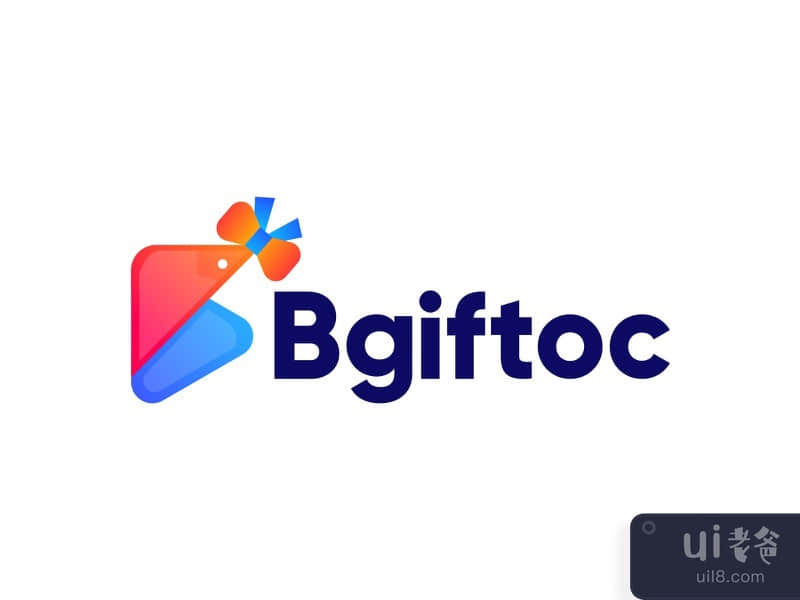 Modern Logo Bgiftoc - (B + Gift + Bird) Logo Concept