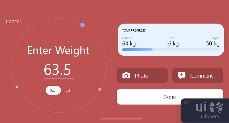 体重管理界面(Weight Management UI)插图1