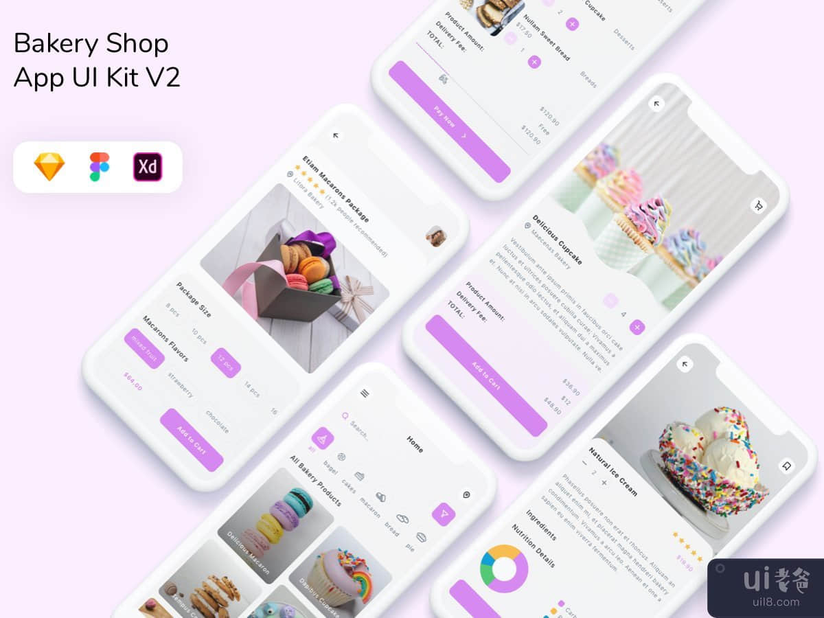 Bakery Shop App UI Kit V2