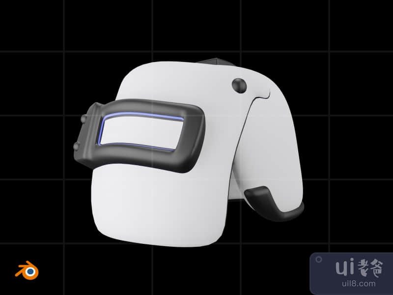 Helmet - 3D Futuristic game equipment
