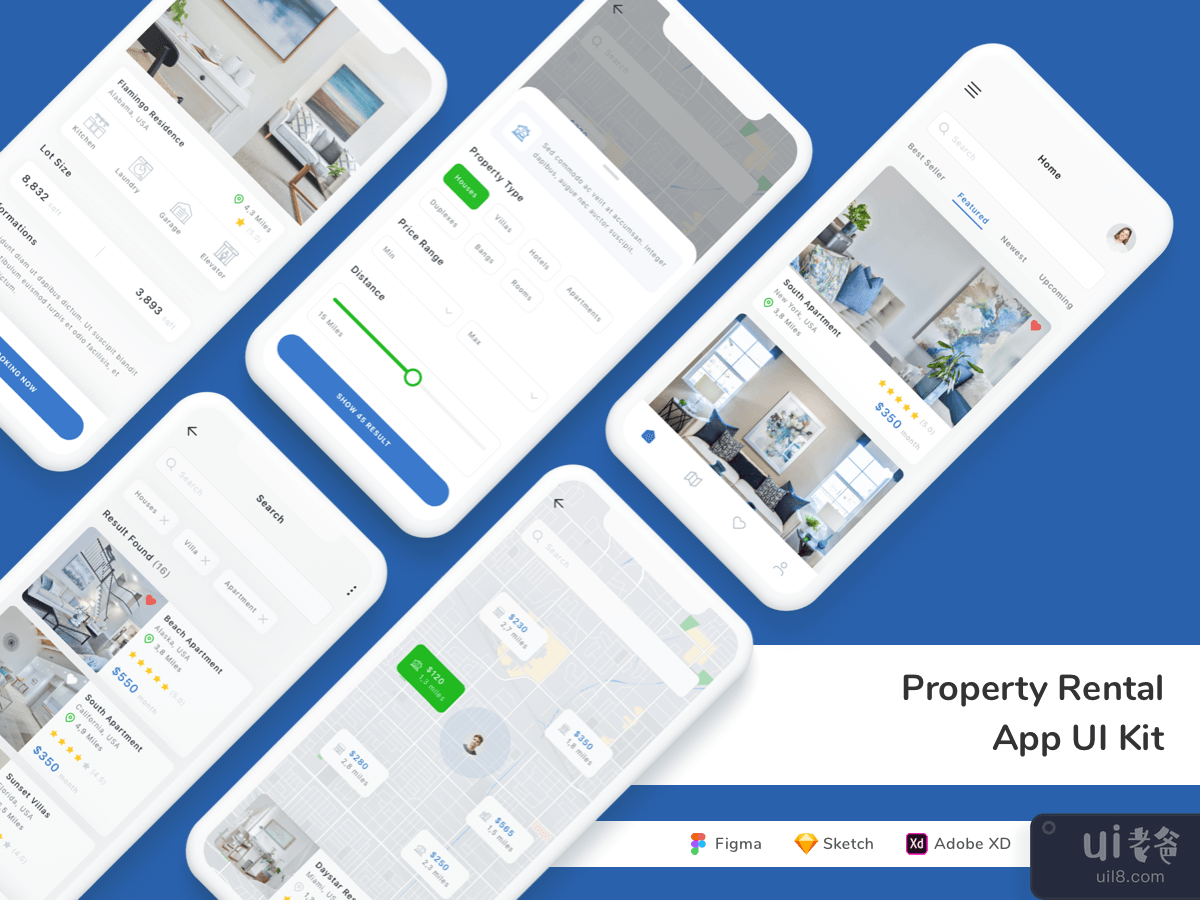 Property Rental App UI Kit