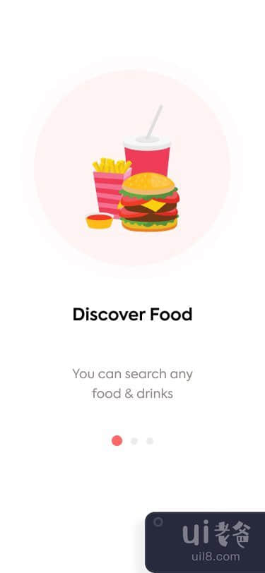食物厨师移动应用程序UI设计(Food Cook Mobile Application UI Design)插图