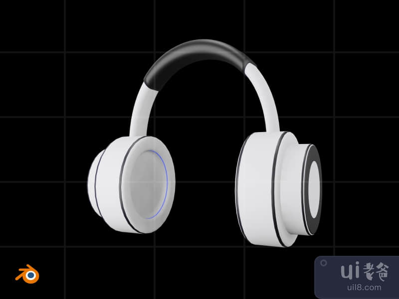 Headphone - 3D Futuristic game device