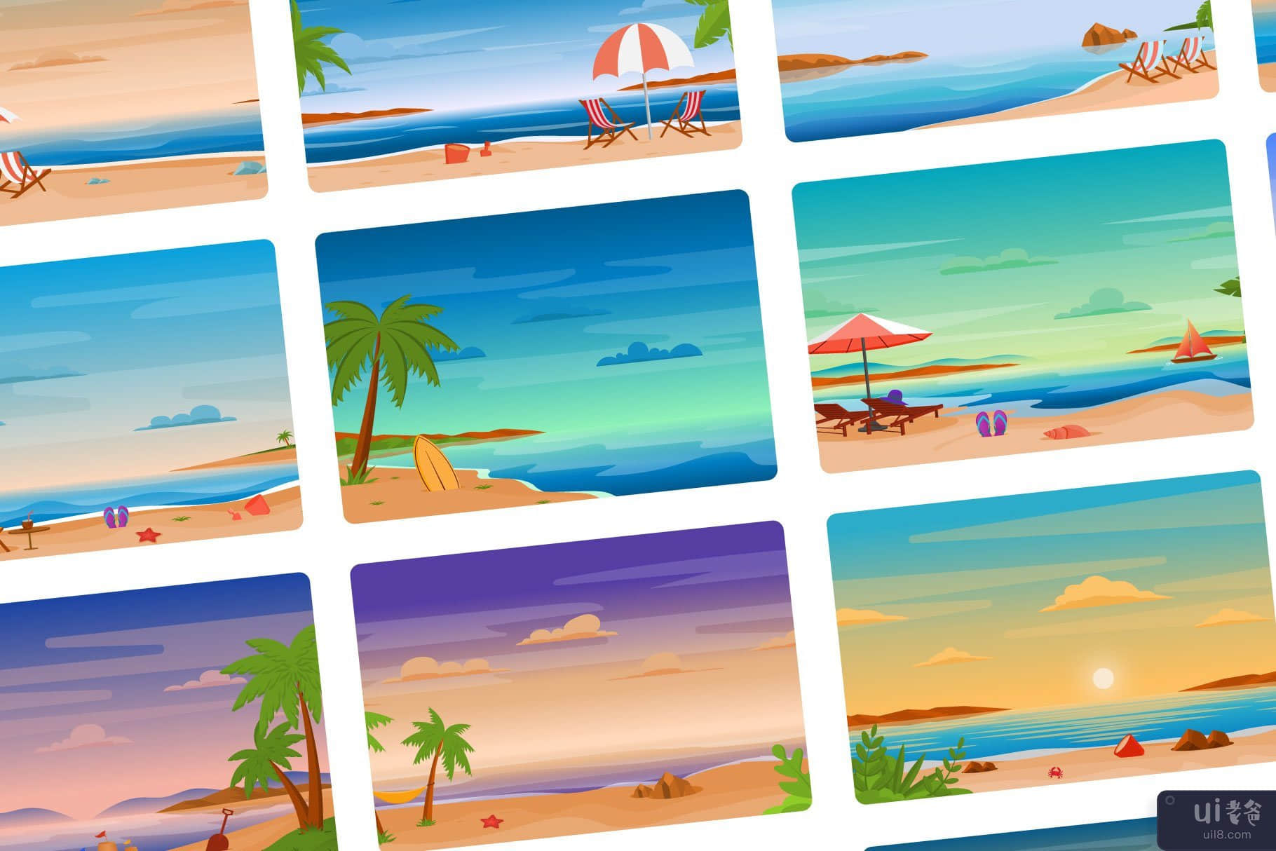 25个大海和海滩背景(25 Sea and Beach Backgrounds)插图4