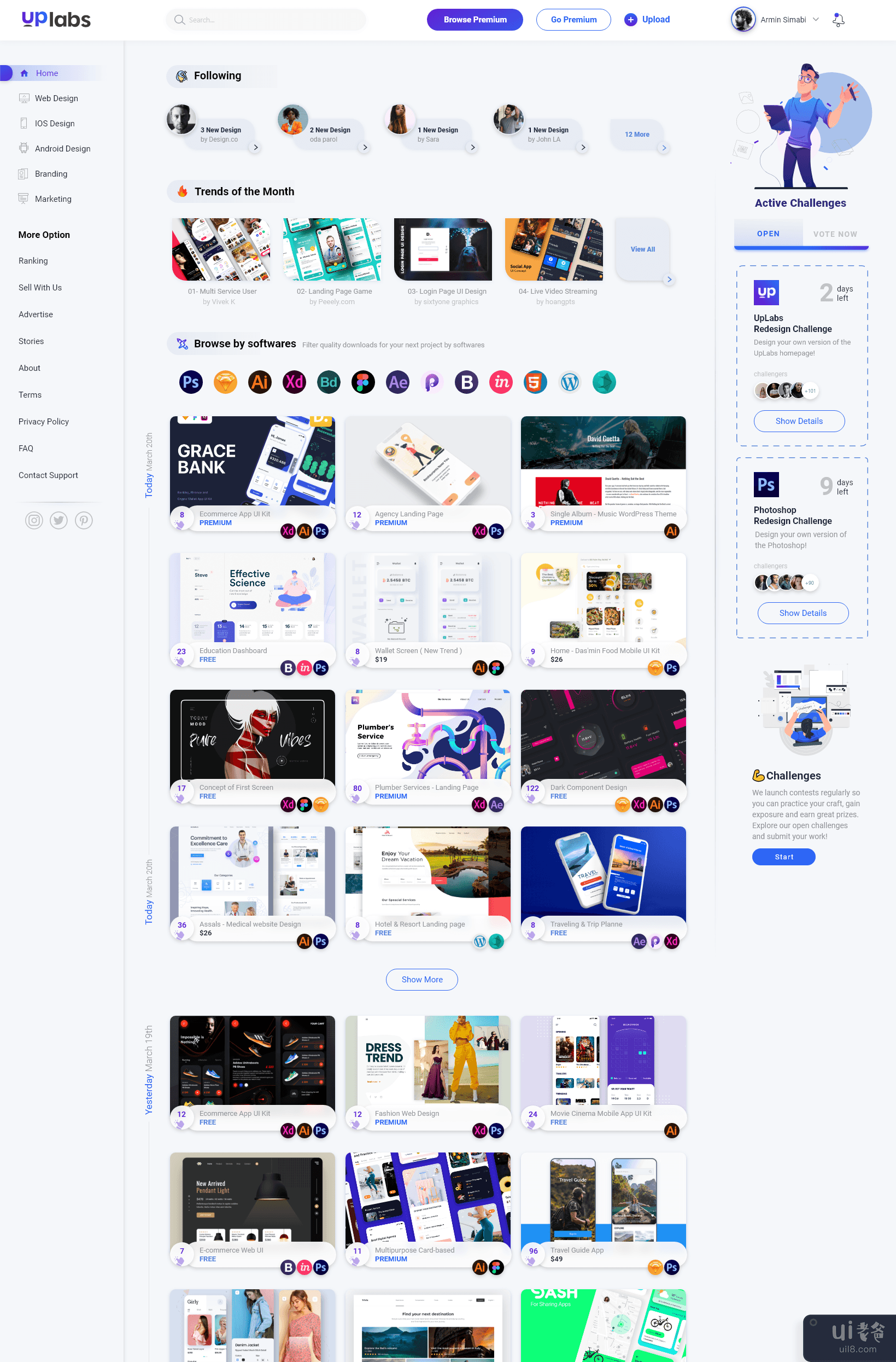 UpLabs 主页重新设计(UpLabs Homepage Redesign)插图2