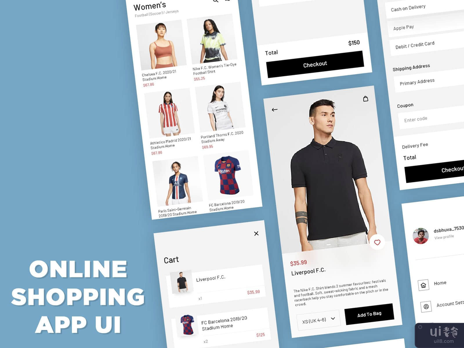 Online Shopping App UI