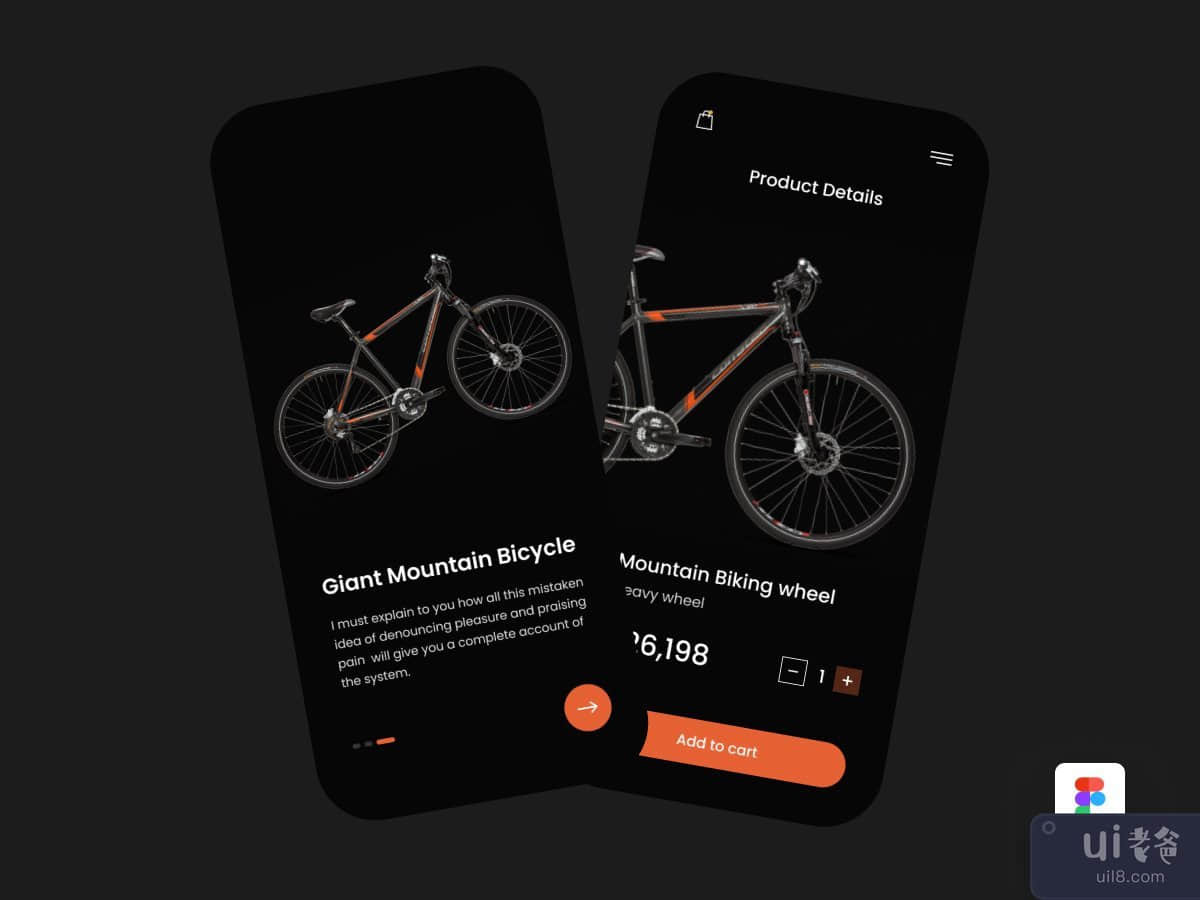 Bicycle Store App ui Design