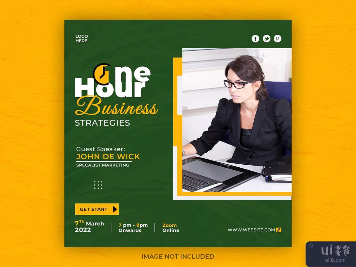 Business strategies soical media post Template