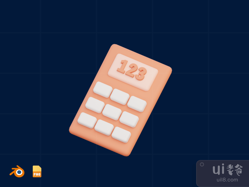 Calculator - 3D Business illustration pack