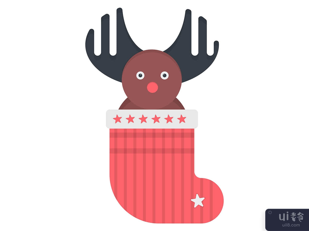 Christmas stocking illustration
