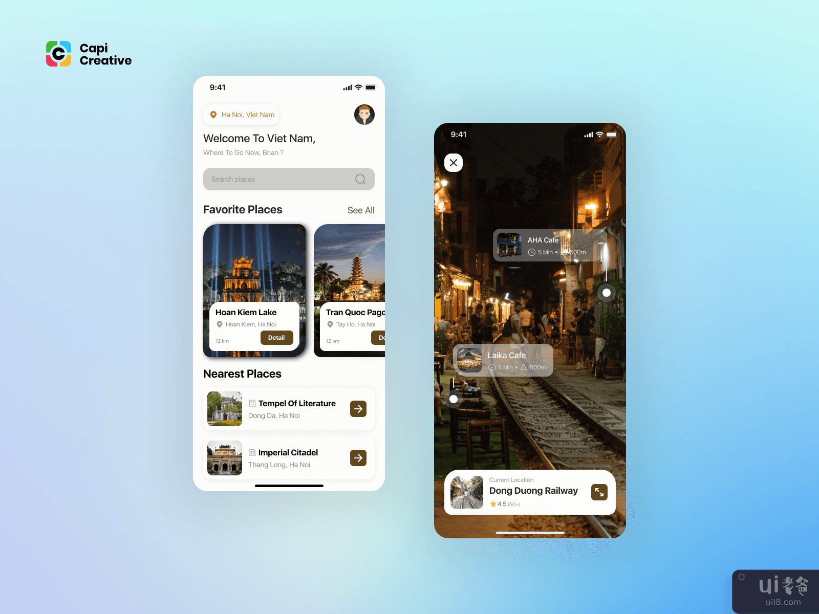 AR Tour Guide Concept - Mobile App