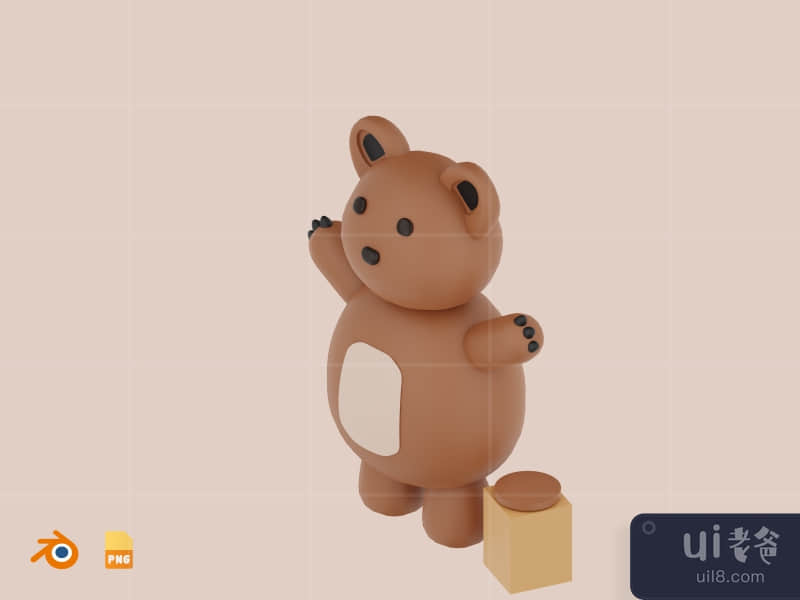 Bear - Cute 3D Animal