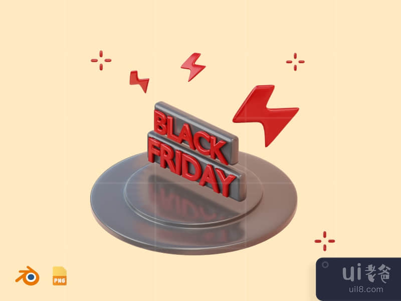 Black Friday - 3D Sale & Marketing Illustration Pack
