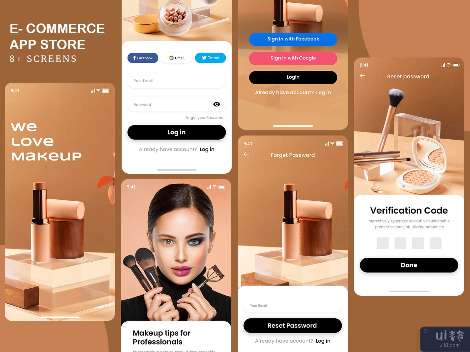 #01 Cosmetic E- commerce App Store 