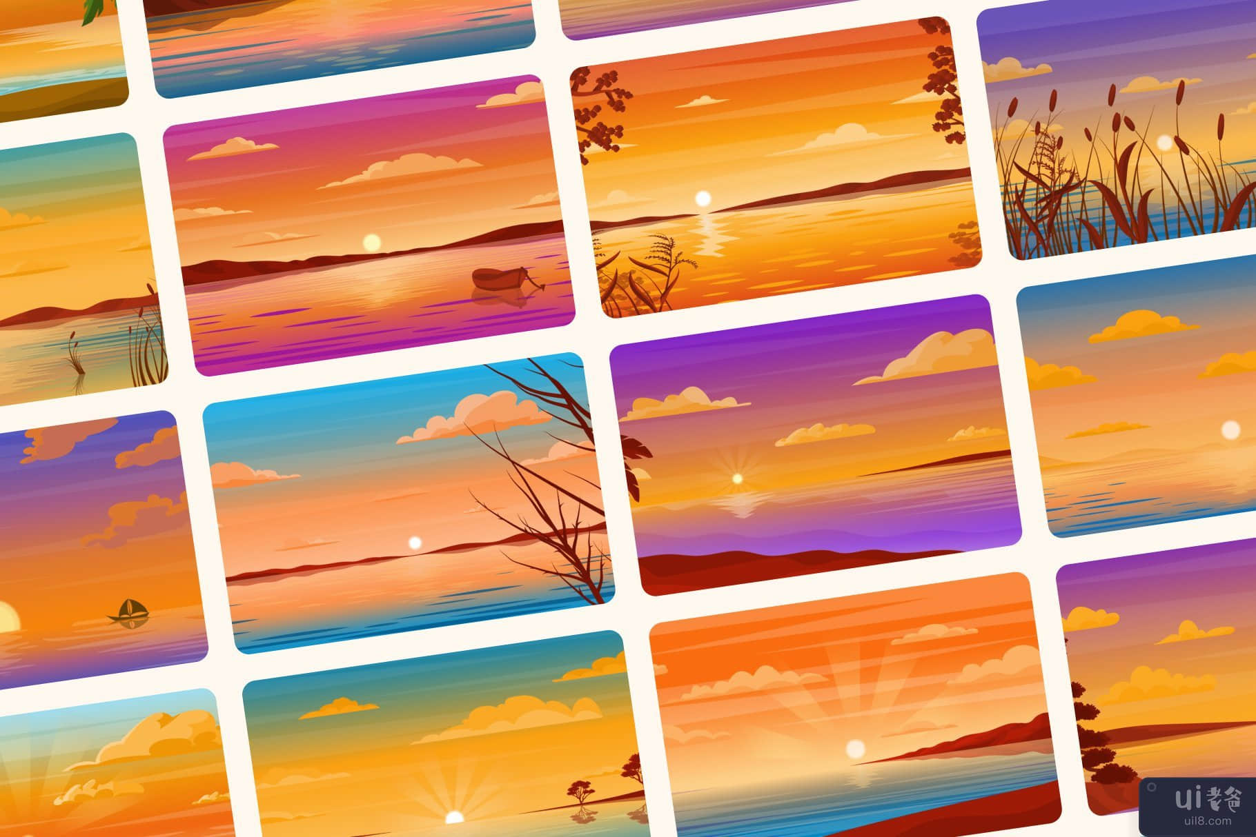 30 日落美丽的背景(30 Sunset Beautiful Backgrounds)插图3