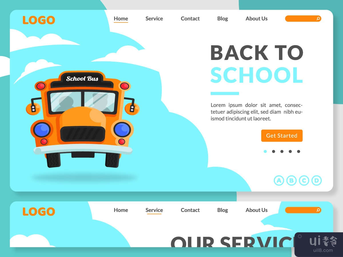 Back To School Landing Page Template