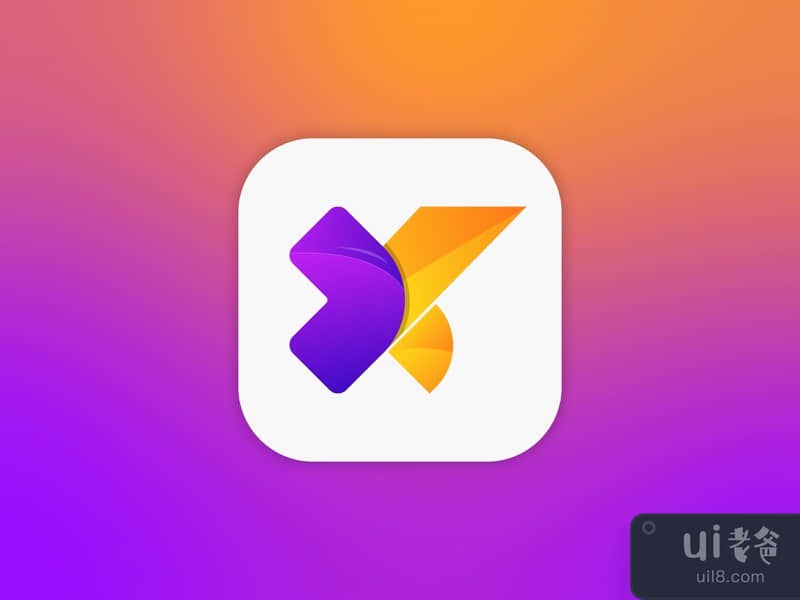 Abstract App Icon Design - X Letter