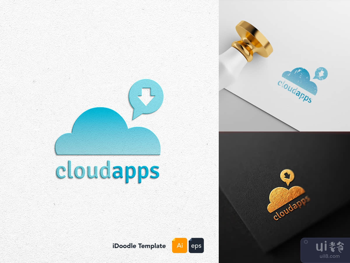 Cloudapps logo template