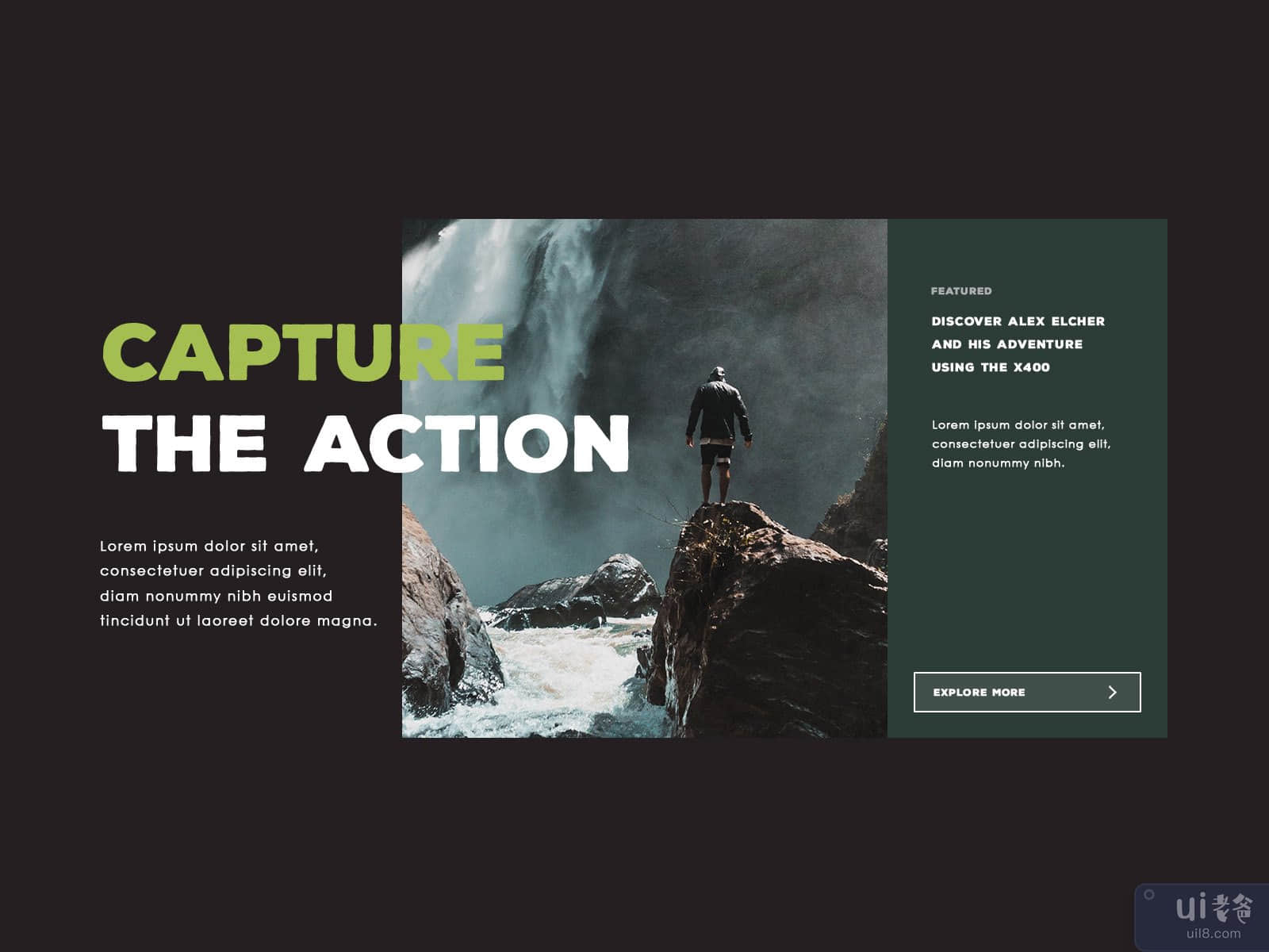 Capture the Action UI Banner