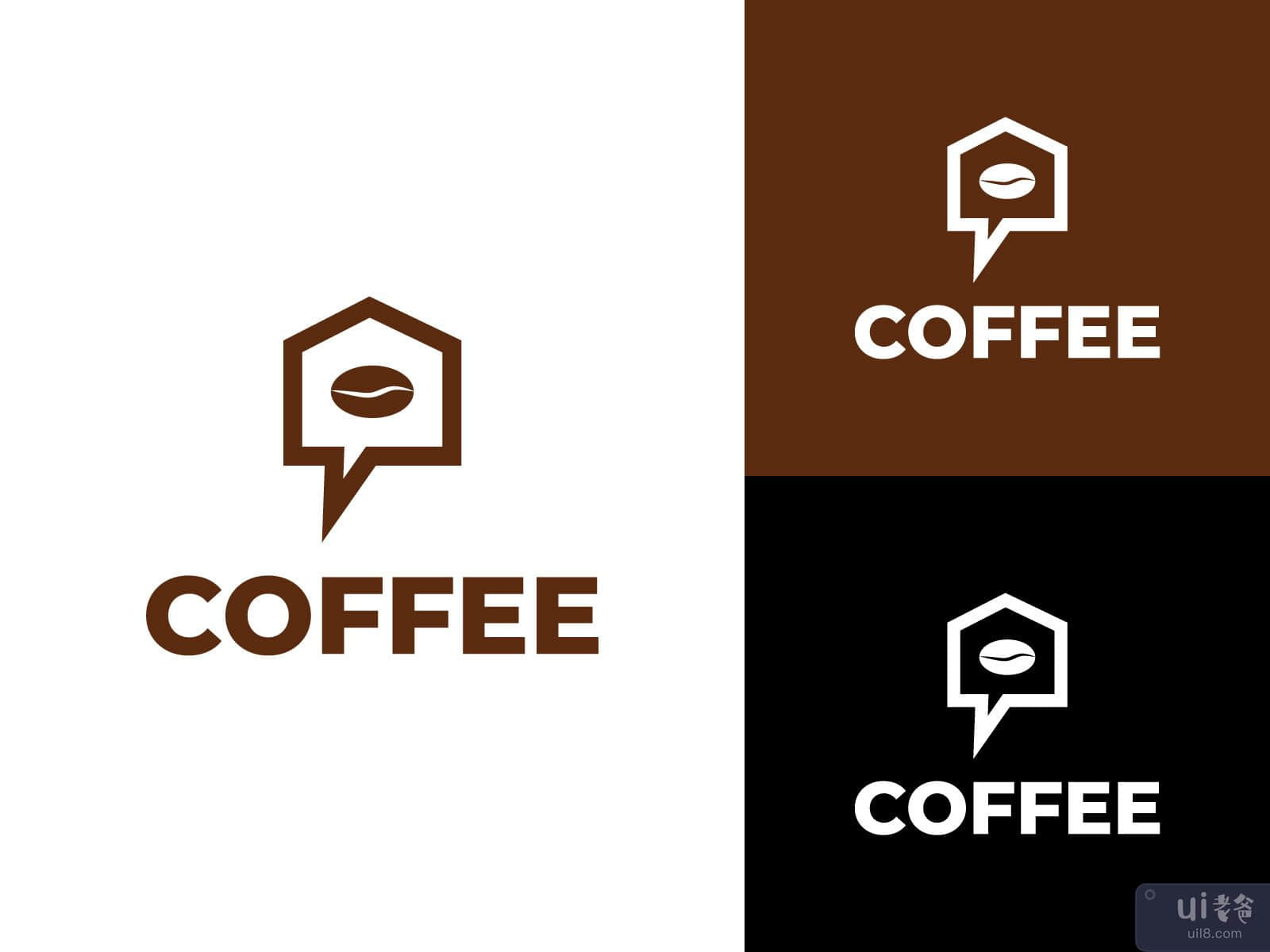 Coffee house Logo design vector template 
