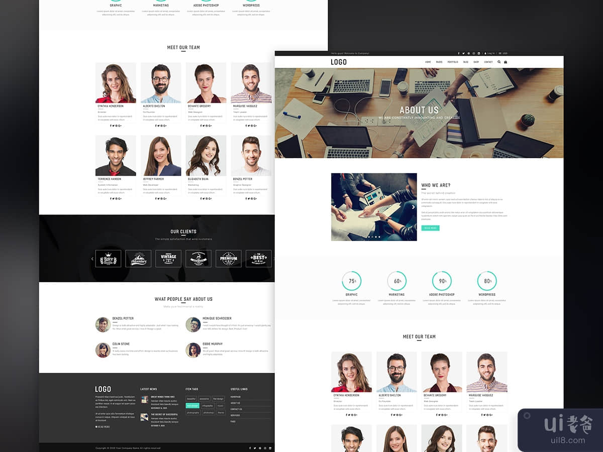 Astry business agency web template