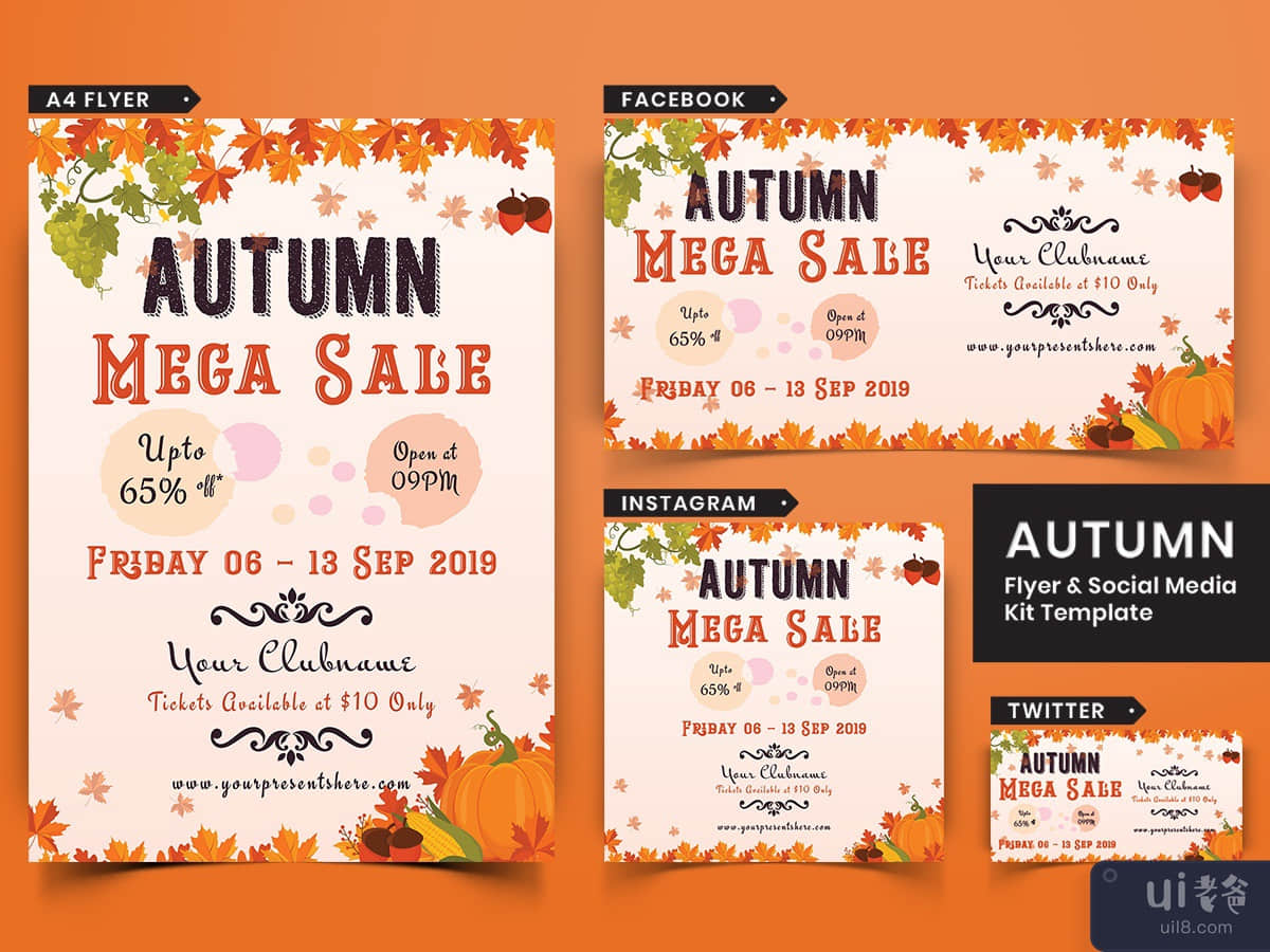 Autumn Festival Flyer & Social Media Pack-15