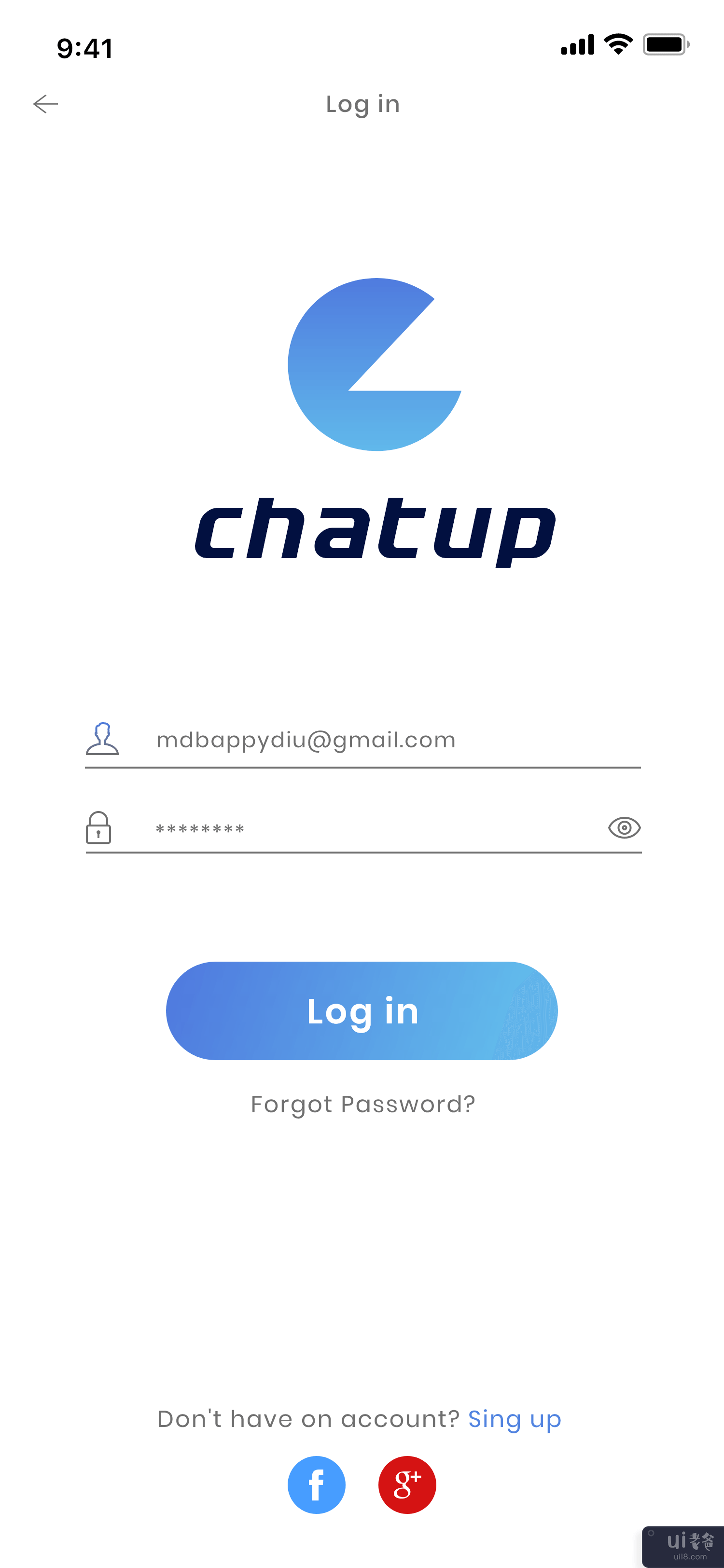聊天应用界面设计(Chat App ui design)插图5
