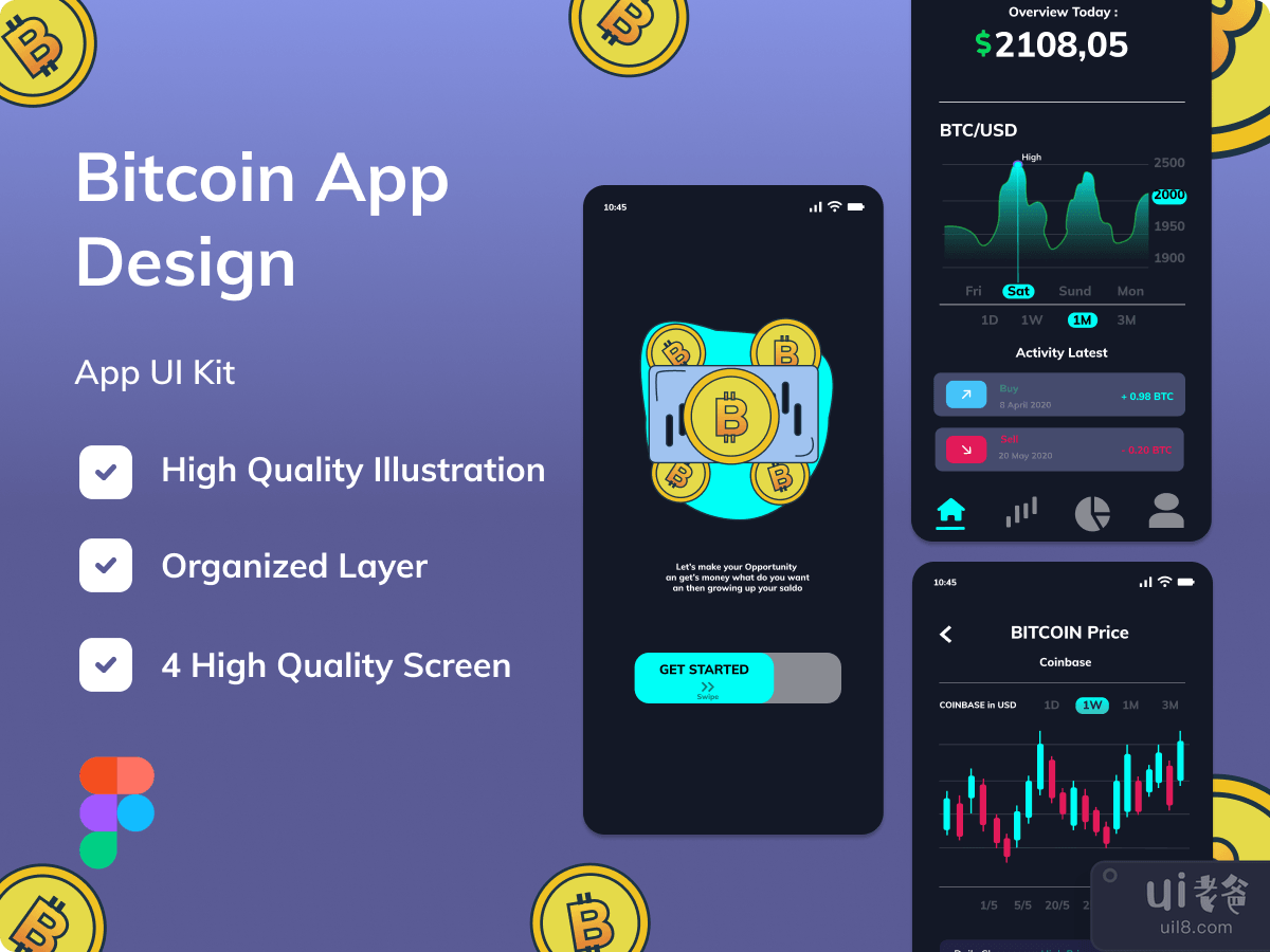 Bitcoin App Design