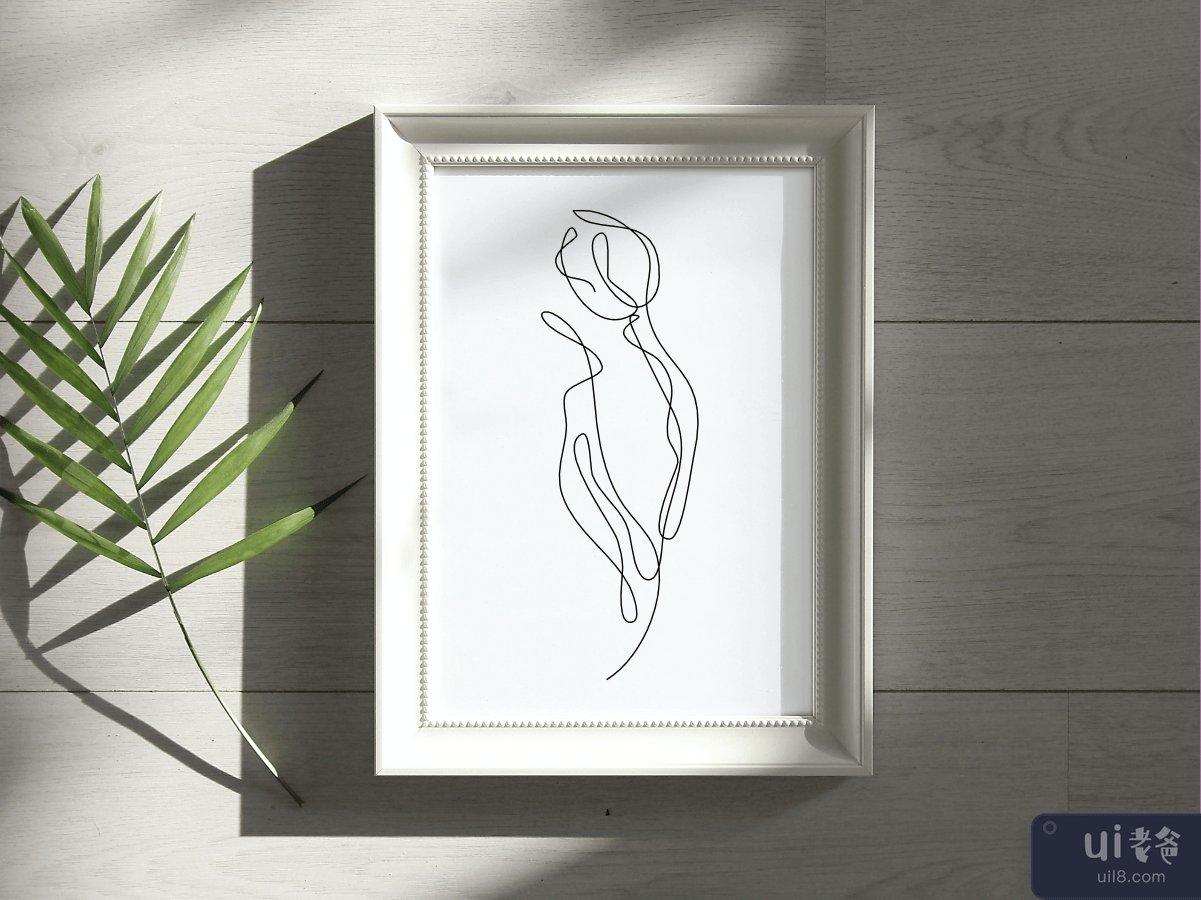 抽象花卉郁金香连续线画艺术奇异美学简单(Abstract Flower Tulip continuous line drawing art singulart aesthetic simple)插图3