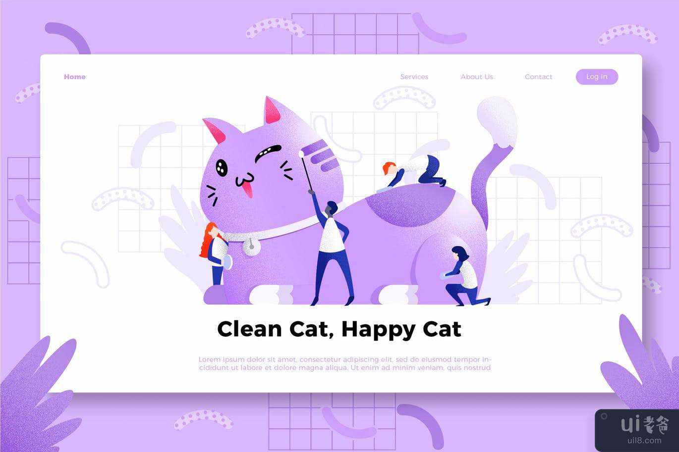 猫 - 横幅和着陆页(Cat - Banner & Landing Page)插图2