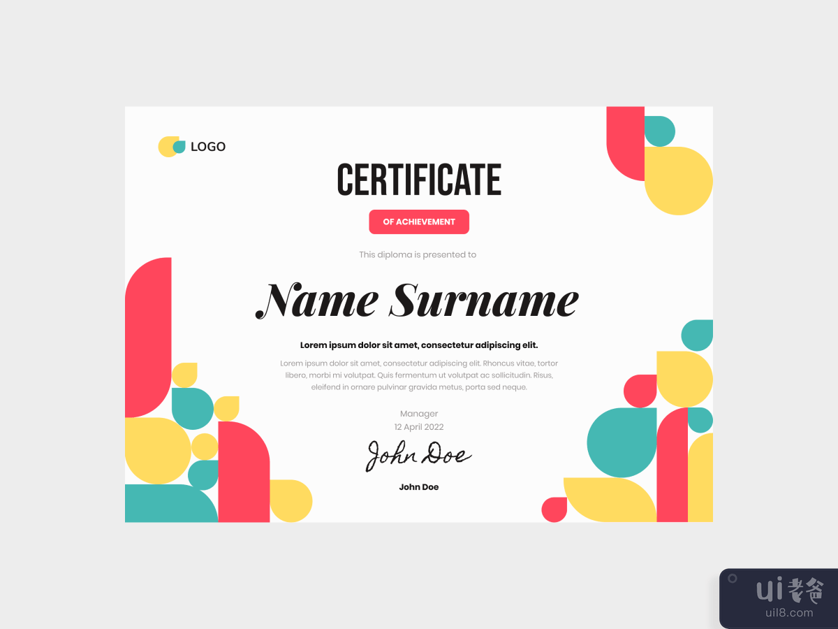 Colorful Fun Youth Certificate Template