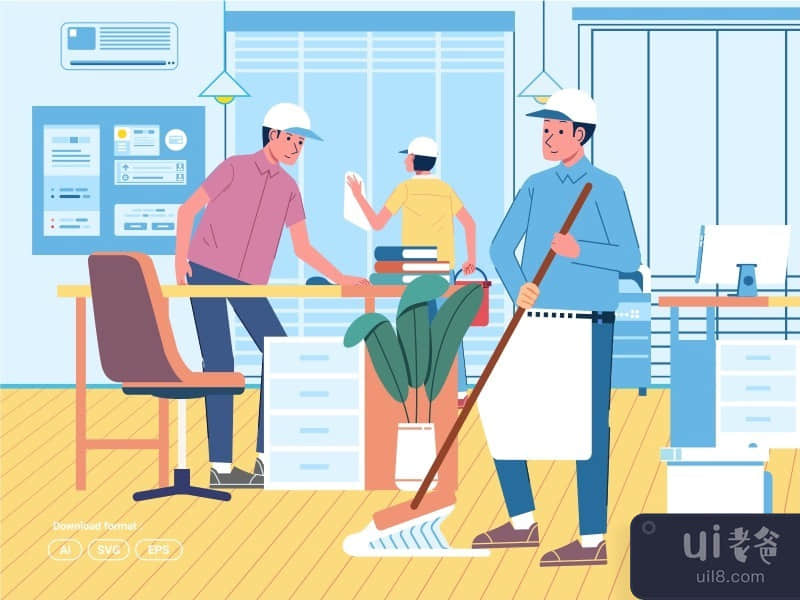 Cleaning service office