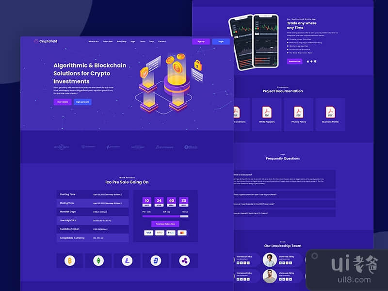 #05 Crypto Currency Landing Page