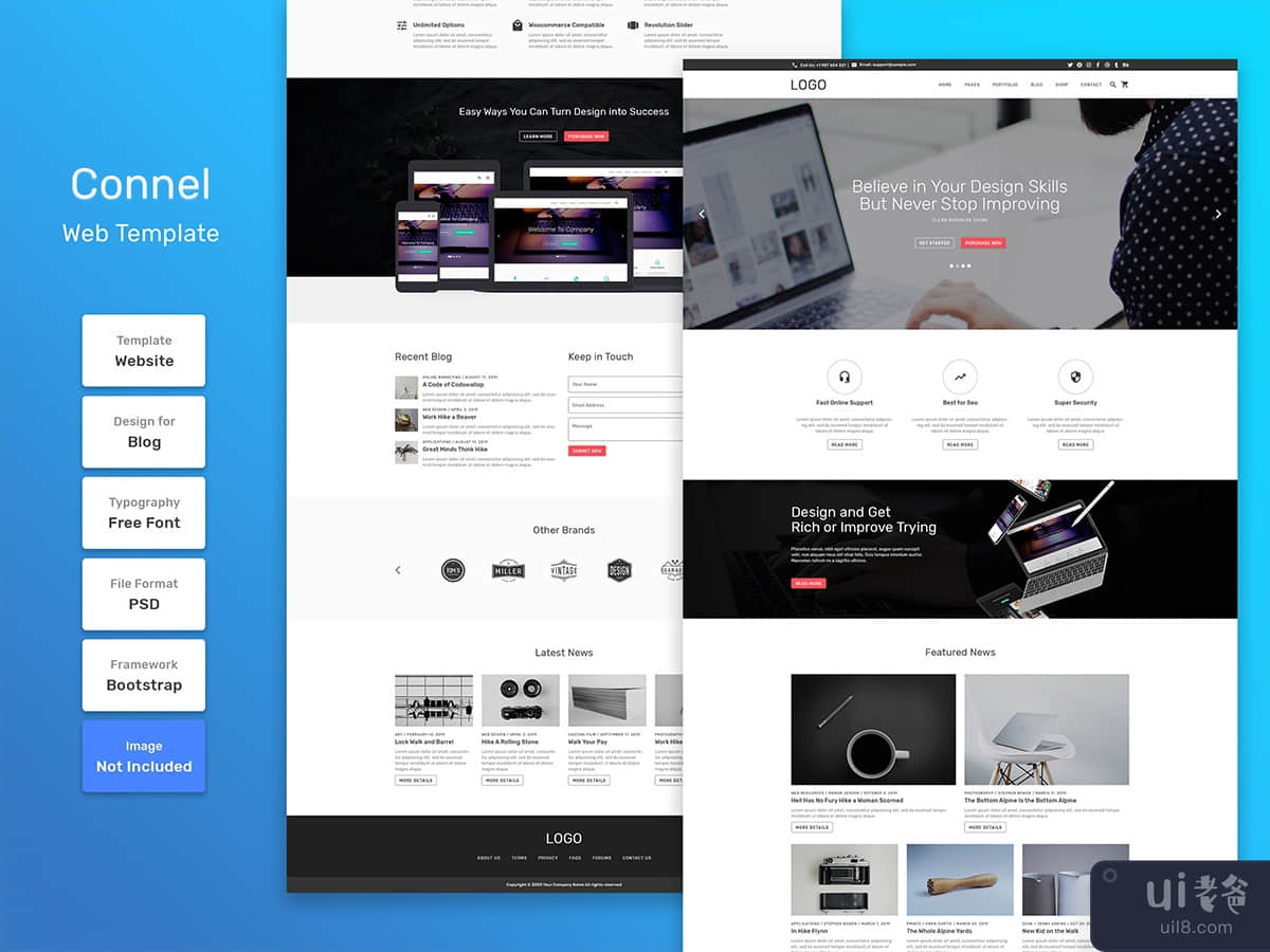 Connel business agency web template