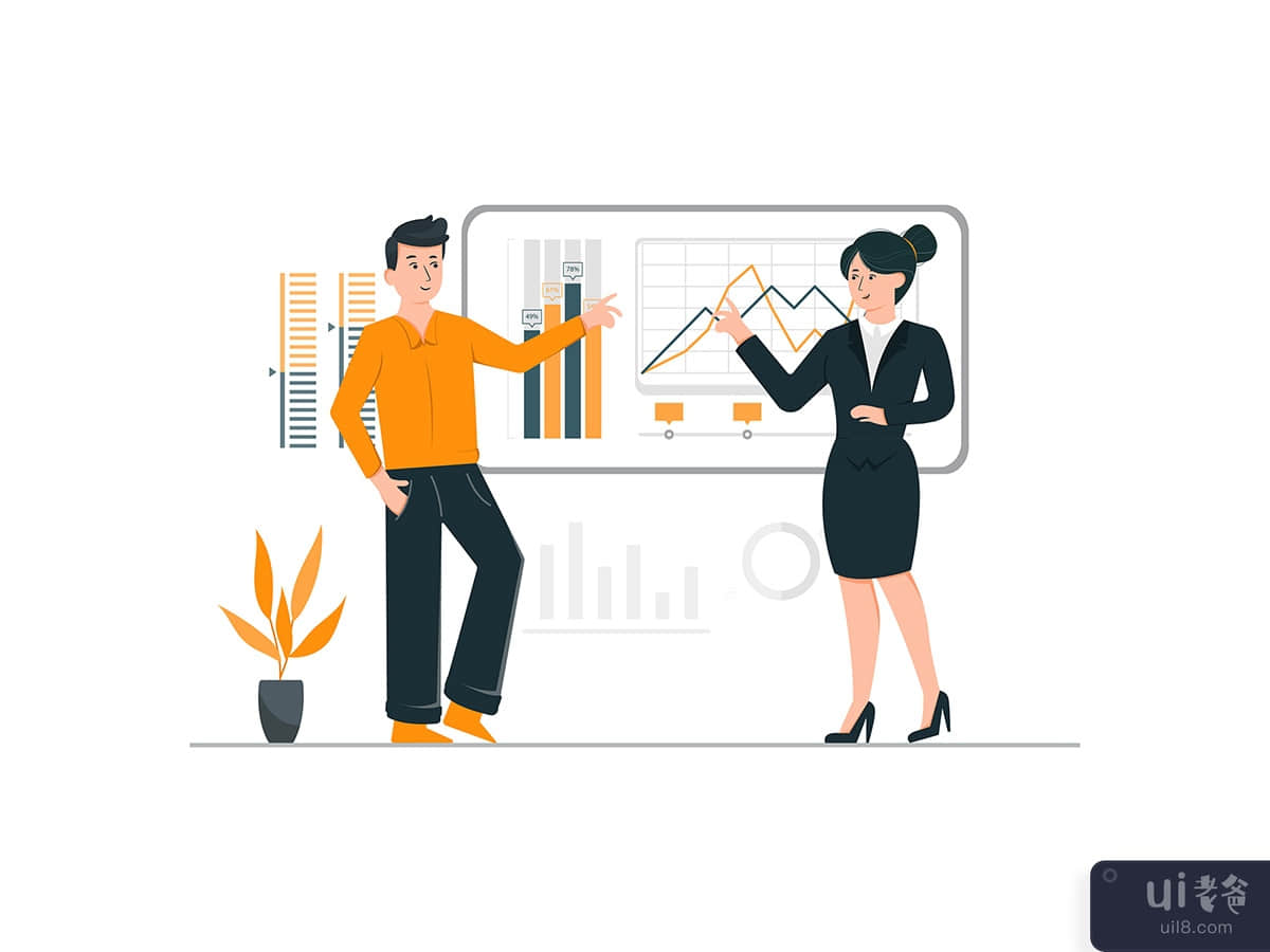 Business Meeting Illustration concept 