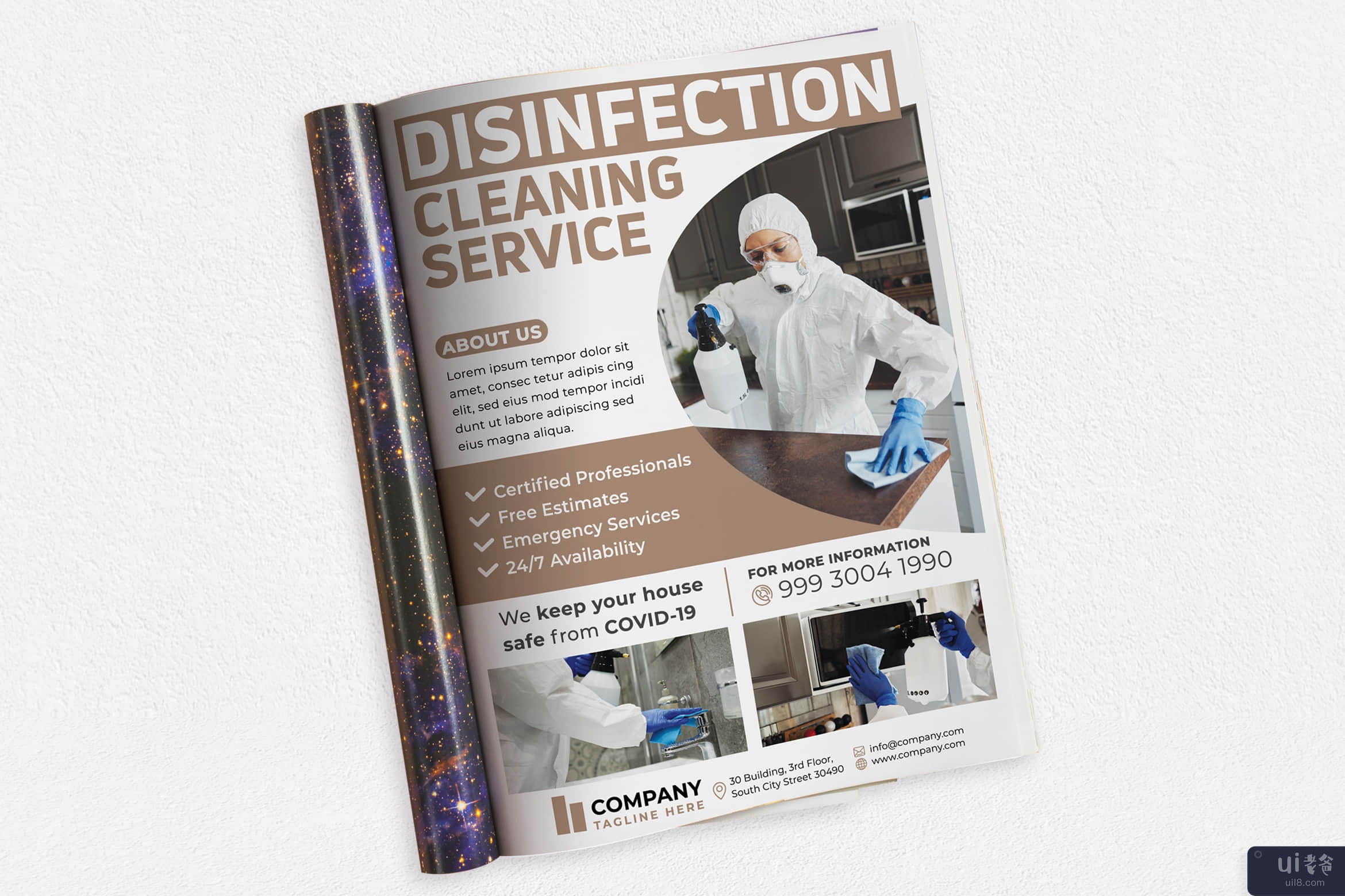 清洁服务 #01 广告杂志(Cleaning Service #01 Ads Magazine)插图2