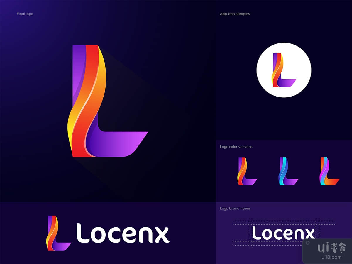 Abstract Logo Design | L letter logo design