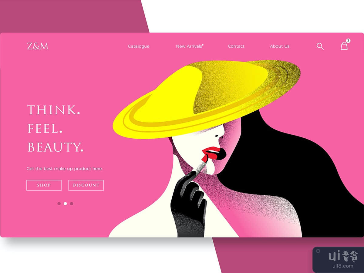 Beauty and Cosmetics - Banner & Landing Page
