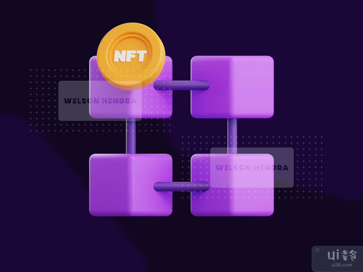 Blockchain - NFT 3D Illustration Pack