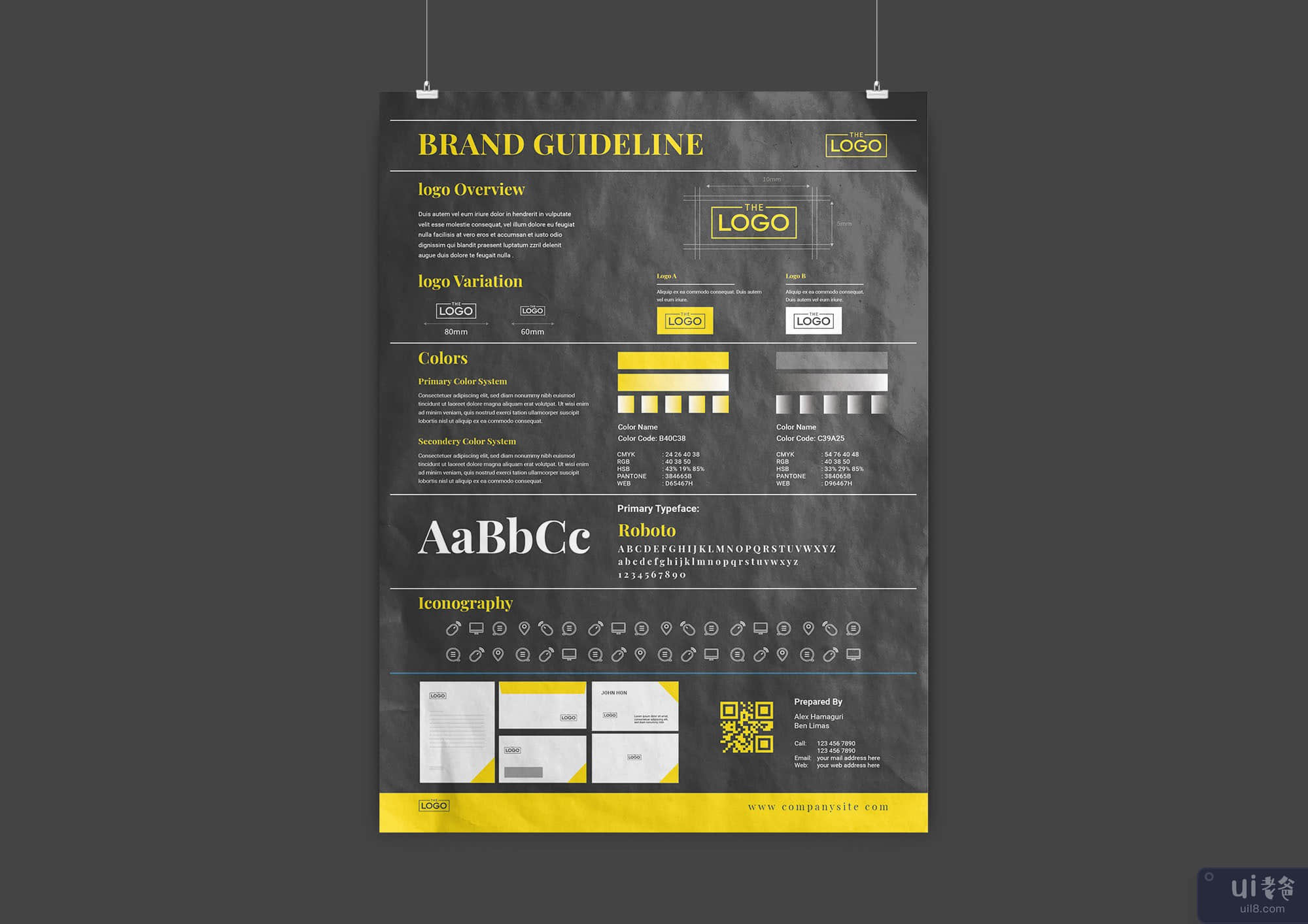 A3 品牌指南海报 Din A3 品牌指南海报(A3 Brand Guideline poster Din A3 Brand Guideline poster)插图3