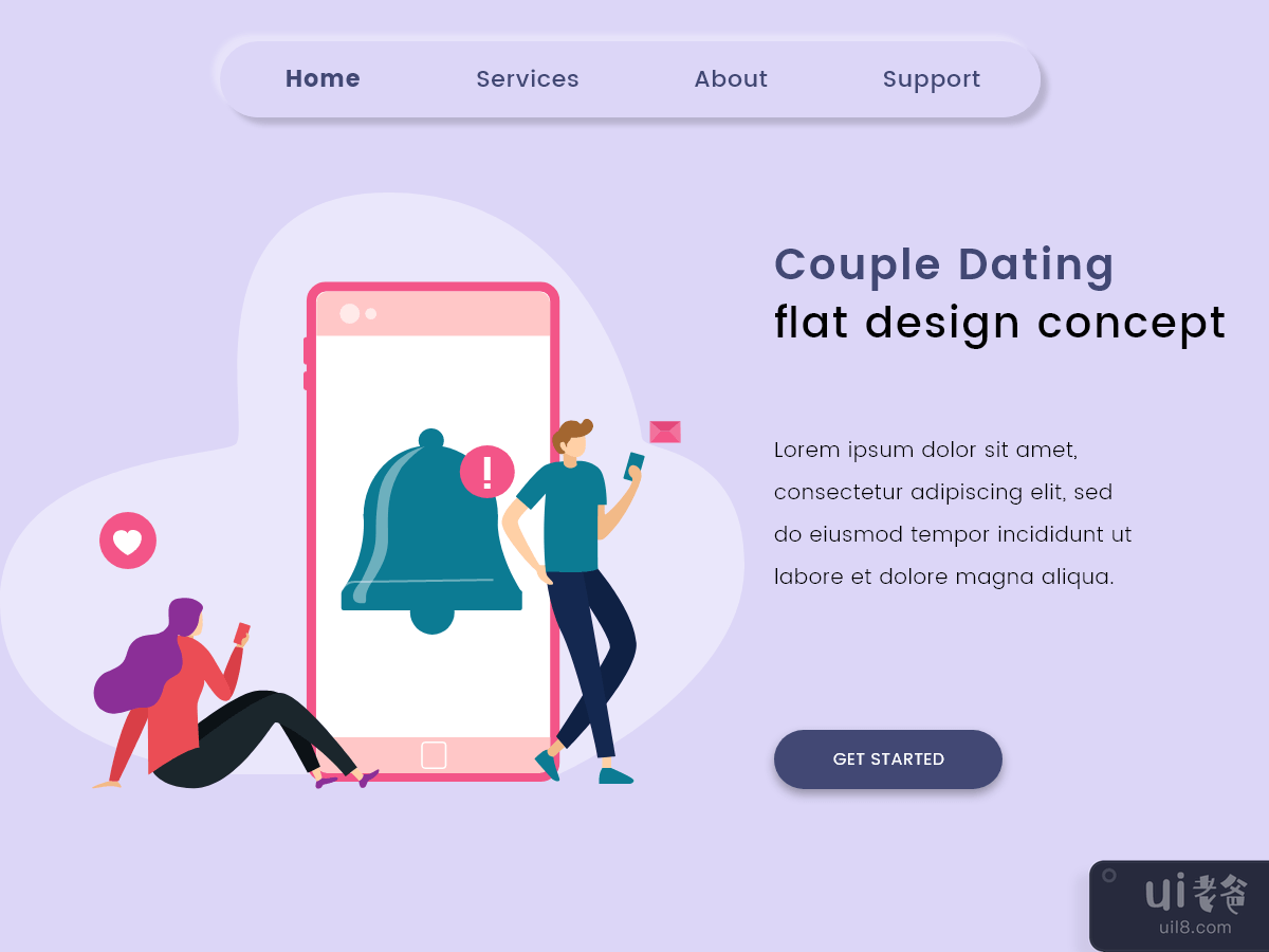 Couple Dating illustration