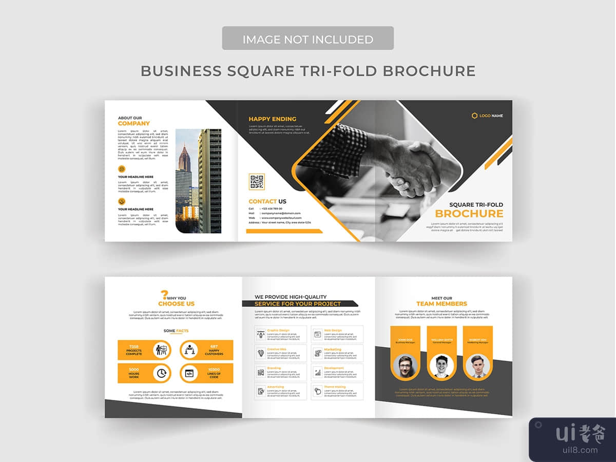 Business Square Tri-Fold Brochure