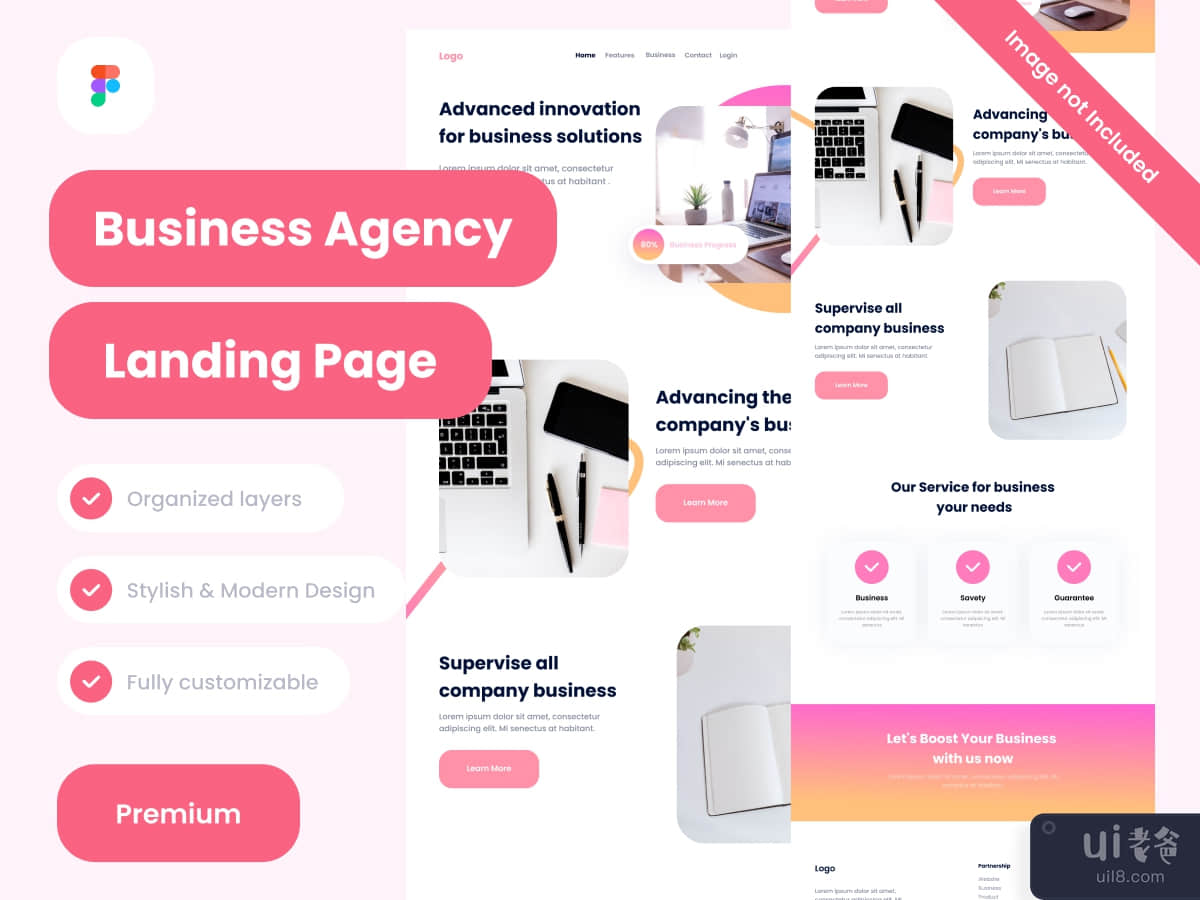 Busines agency Landing Pages Design website 