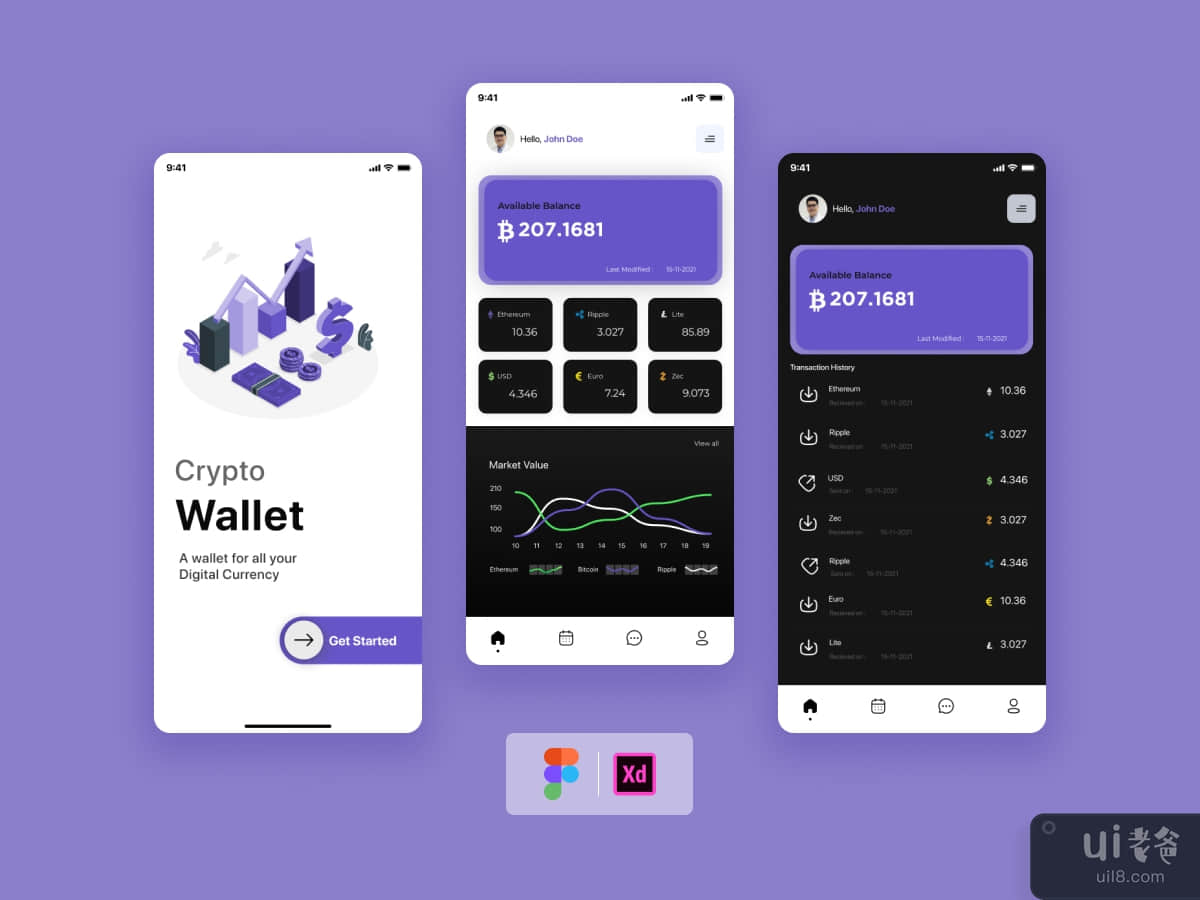 Cryptocurrency Wallet mobile App