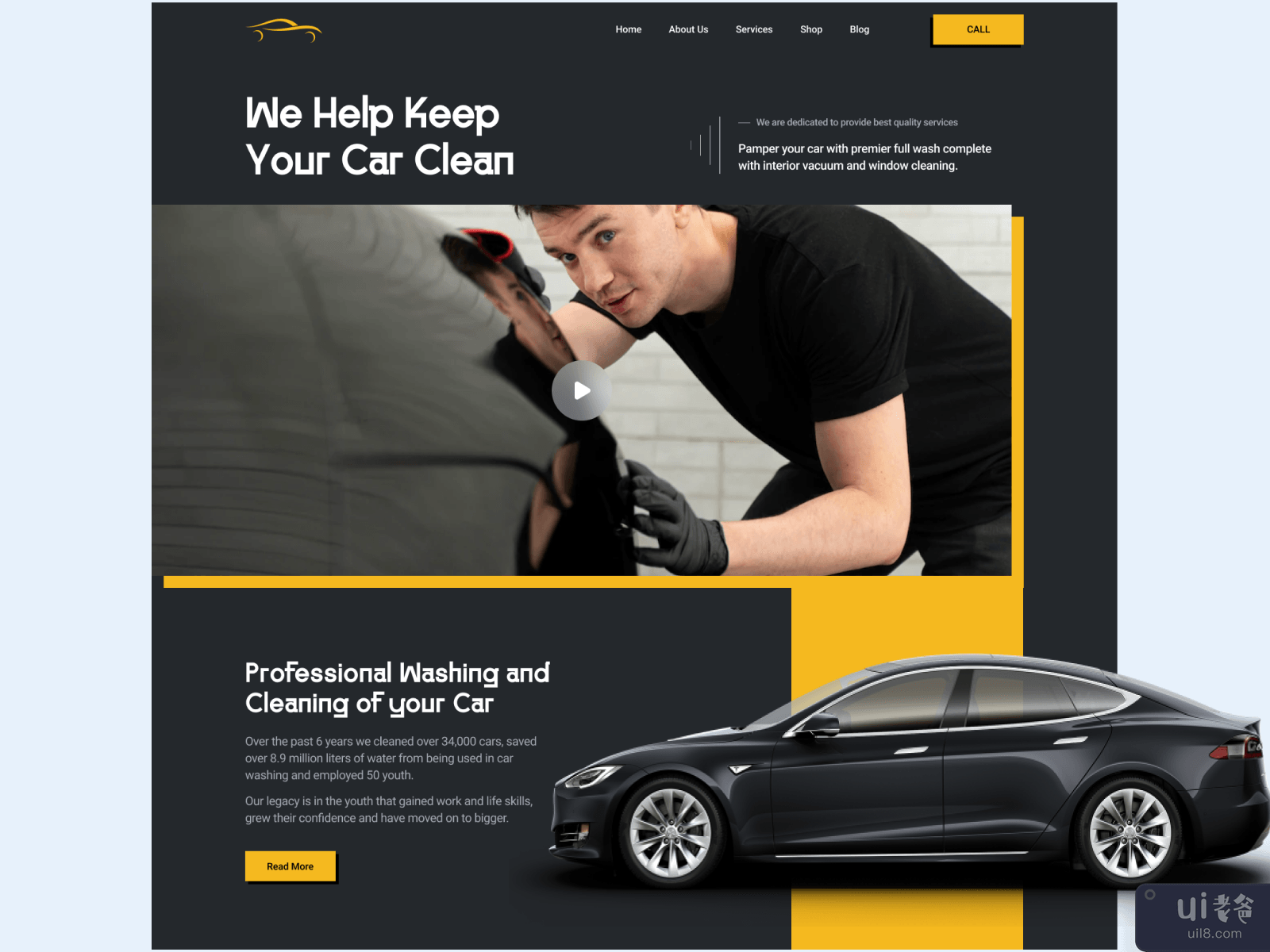  Car Cleaning Website