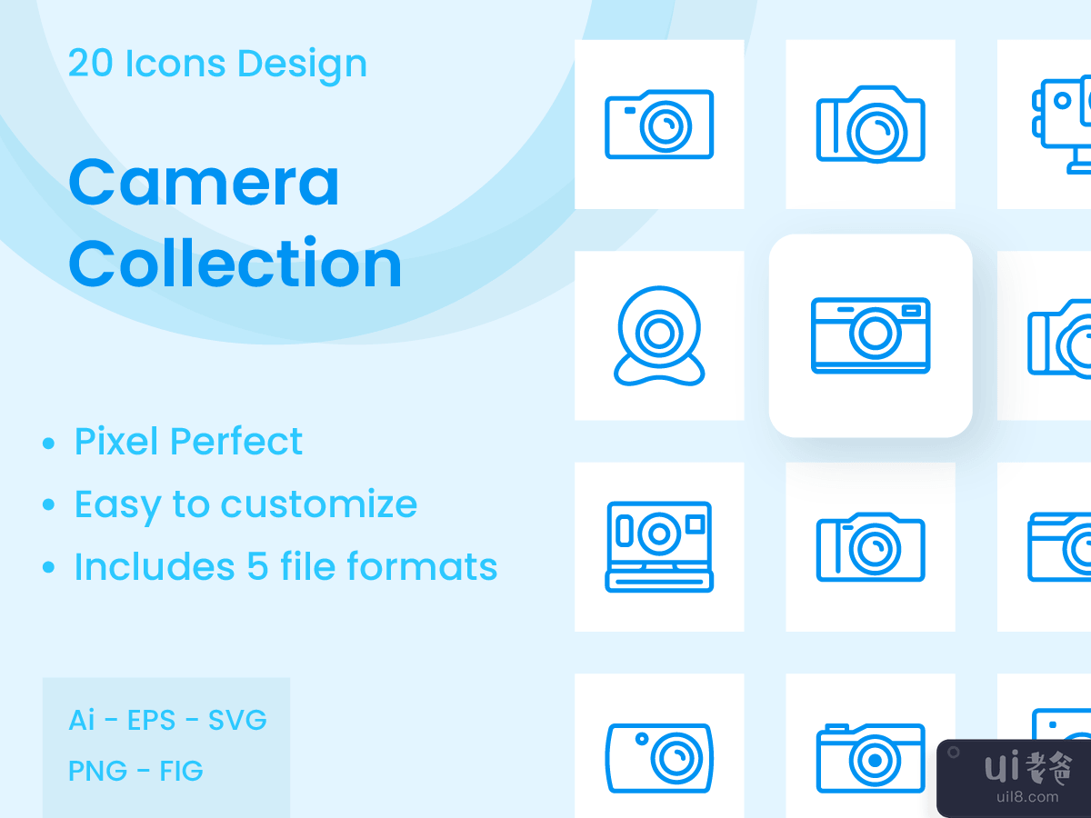 Camera Collection Icon set